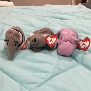 teenie beanie babies 3pack